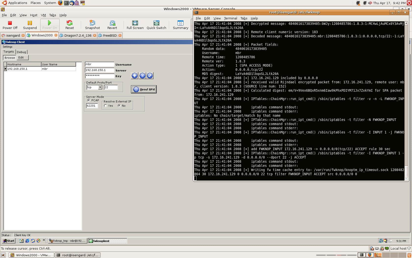 fwknop Windows UI fwknop Window UI update